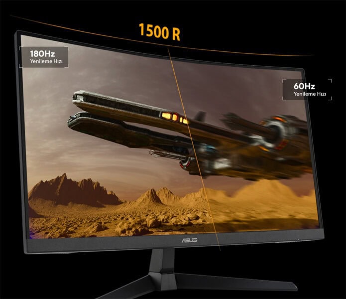 Yüksek Yenileme Hızına Sahip 27 inç Asus TUF Gaming Monitör, OLED ekran ve 180Hz yenileme oranıyla oyun deneyimini en üst seviyeye çıkarır.