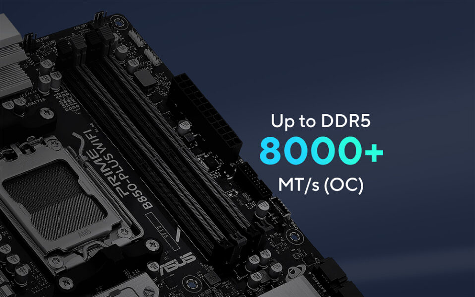 PRIME B850-PLUS WIFI Yüksek performanslı ASUS anakart, DDR5 bellek desteği ve 8000+ MT/s hızında OC teknolojisi ile üstün oyun ve işlem gücü sağlar. Gaming ve yüksek teknoloji meraklıları için ideal seçim.