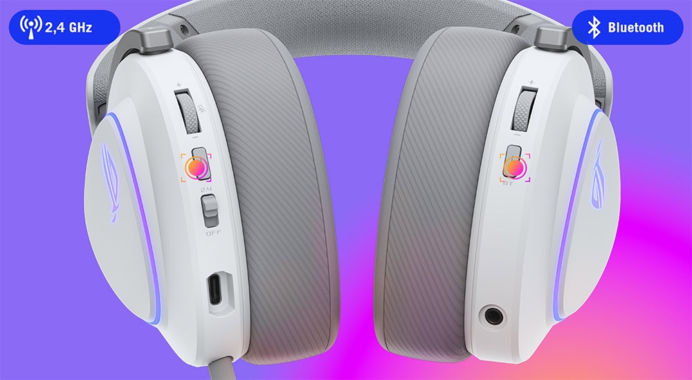 Yüksek kaliteli gaming kulaklık, Bluetooth ve 2.4 GHz kablosuz bağlantı desteği ile üstün ses deneyimi sağlar. Konforlu tasarımı ve gelişmiş mikrofon özellikleriyle oyun performansını artırır.