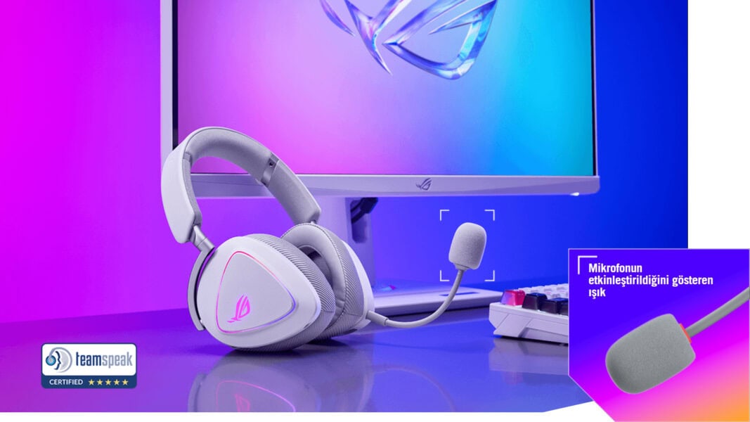 Yüksek kaliteli oyun mikrofonu ve kulaklık seti, RGB aydınlatmalı, Discord ve Stream uyumlu, profesyonel oyun içi iletişim için tasarlandı.