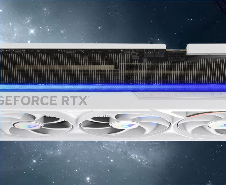 ROG Astral GeForce RTX™ 5090 32GB GDDR7 WHITE OC Edition Yüksek performanslı NVIDIA GeForce RTX ekran kartı, soğutucu fanları ve gelişmiş teknik özelliklerle oyun ve grafik performansı sağlar.