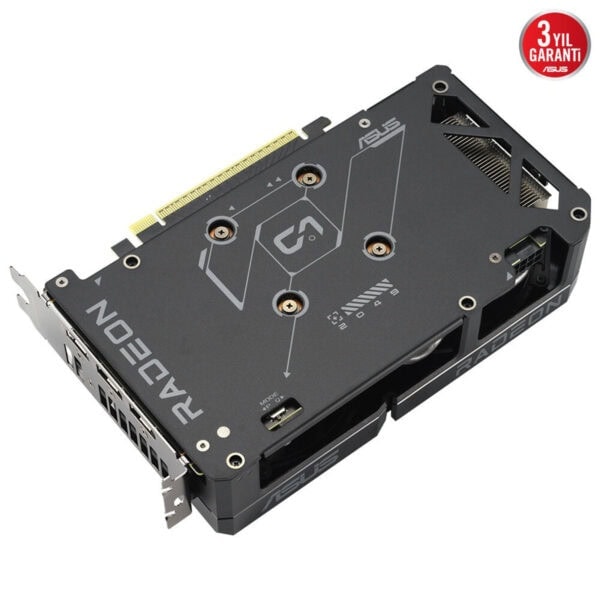 Yüksek performanslı ASUS ROG ekran kartı, oyun ve grafik işlemleri için tasarlanmış, güçlü soğutma teknolojisi ve şık tasarımıyla öne çıkıyor.