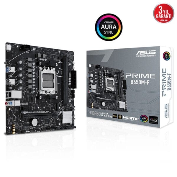 Intel anakart B650M-F, AMD Ryzen destekli, yüksek performans ve oyun odaklı, HDMI ve DDR5 bellek yuvaları ile üstün grafik ve işlemci uyumluluğu sağlar.
