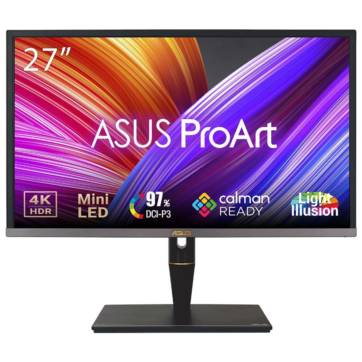 Yüksek çözünürlüklü ASUS ProArt 27 inç monitör, 4K HDR ve Mini LED teknolojisi ile oyun ve profesyonel tasarım için ideal ekran. Calman READY ve Light Illusion özellikleriyle üstün görsel deneyim.