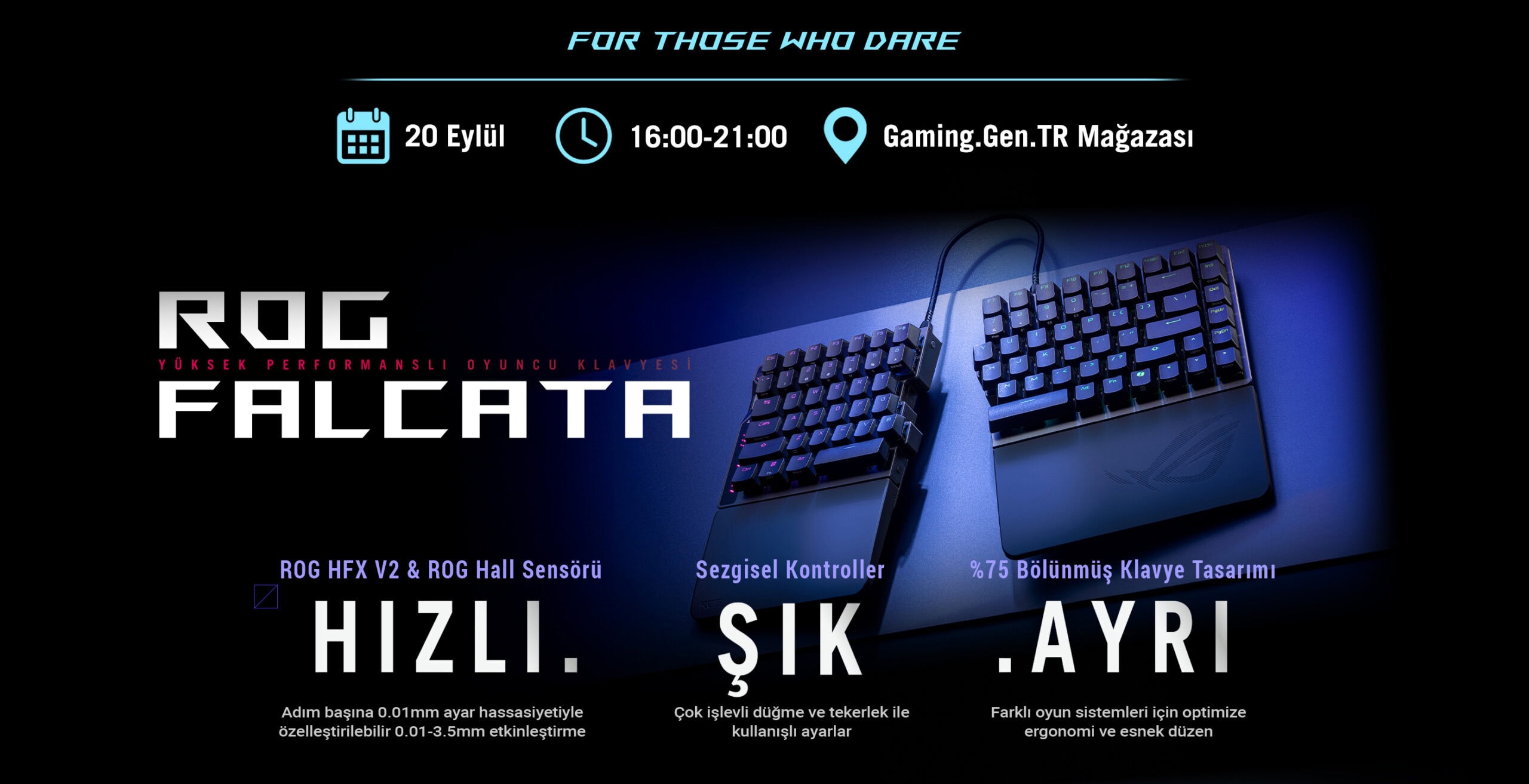 Yüksek performanslı oyun klavyesi ROG Falcatta ile profesyonel oyun deneyimi, RGB aydınlatma ve kolay ayar seçenekleri. egevia.live mağazası için ideal oyuncu ekipmanı, hızlı tepki ve ergonomik tasarım.