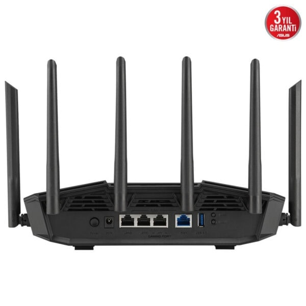 Yüksek hızlı Asus gaming yönlendirici, 4 antenli ve gelişmiş bağlantı özellikleriyle oyun performansını artırır. Güçlü Wi-Fi sinyali ve geniş kapsama alanı sağlar.