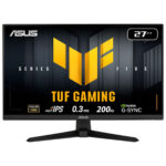 Yüksek çözünürlüklü Asus TUF Gaming 27 inç monitör, hızlı tepki süresi ve frekansı ile oyun deneyimini yükselten profesyonel oyun monitörü. IPS panel ve NVIDIA G-SYNC teknolojisi içerir.