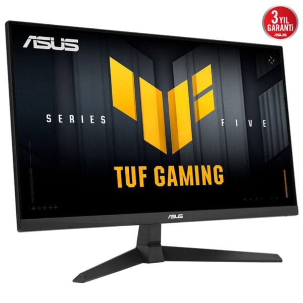 1920x1080 ASUS TUF Gaming monitör, yüksek performanslı oyun monitoru, FPS ve oyunu geliştiren teknik özellikler, dayanıklı ve şık tasarım.