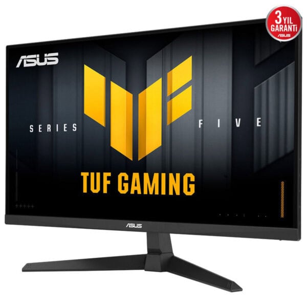 Yüksek performanslı Asus TUF Gaming monitör, oyun ve tasarım için optimize edilmiş, 24 inç LED ekran ile kaliteli görüntü sağlar. Güçlü ve dayanıklı tasarımıyla uzun ömürlü kullanım sunar.