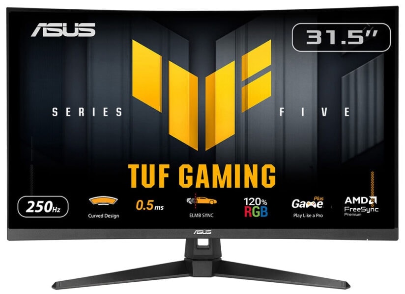 TUF Gaming VG32VQM5B Yüksek çözünürlüklü 31.5 inç gaming monitörü, hızlı 0.5 ms tepki süresi ve 250Hz yenileme hızı ile profesyonel oyun deneyimi sağlar. ASUS TUF Gaming serisi, elmas tasarım ve G-Sync desteği ile öne çıkar.