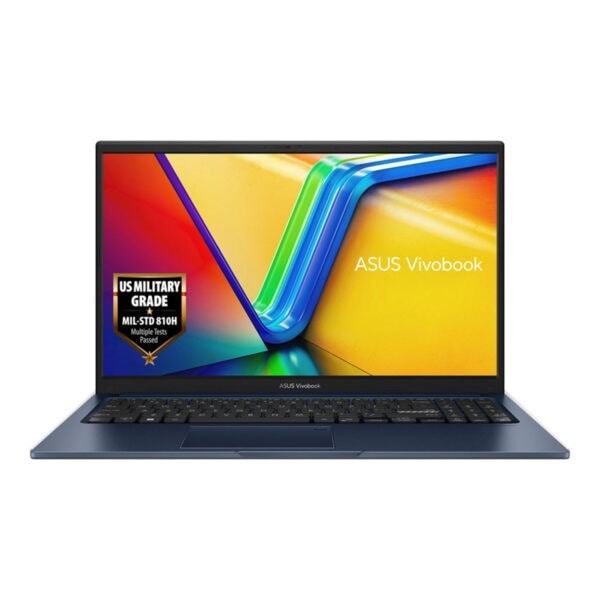 Yüksek performanslı ASUS Vivobook dizüstü bilgisayar, renkli ekran ve hafif tasarımıyla oyun ve üretkenlik için ideal, MIL-STD 810H askeri sınıf dayanıklılık sertifikasına sahip.