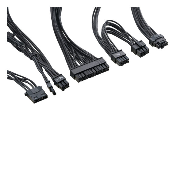 Çoklu bilgisayar güç kaynağı kablo ve bağlantı adaptörleri, yüksek kaliteli black kablolar, gaming ve bilgisayar bileşenleri ile uyumlu, sağlam ve güvenilir güç dağıtımı.