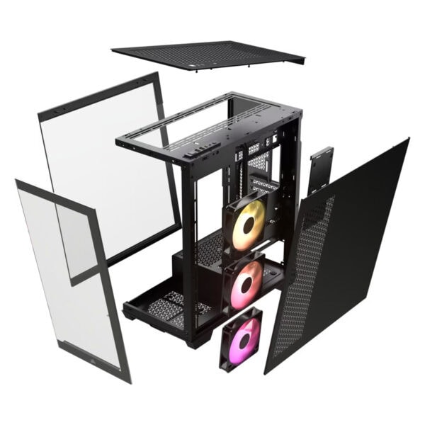 Corsair 3500x Argb Siyah 3x120mm Fan Temperli Cam Usb 3.2 Rm850e 850w 80+ Gold Güç Kaynağı Mid Tower E Atx Gaming Kasa 6