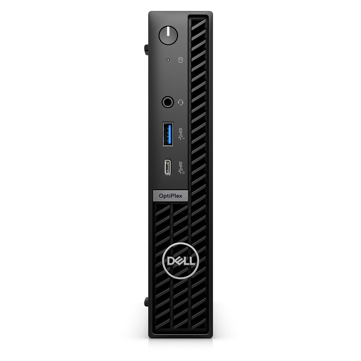 Yüksek performanslı Dell OptiPlex mini bilgisayar, oyun ve ofis kullanımı için kompakt ve güçlü tasarım ile çeşitli bağlantı portlarına sahip.