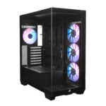 Oyun bilgisayarı kasası ve RGB aydınlatmalı fanlar, yüksek performanslı sistemler için ideal.