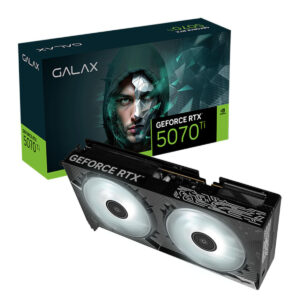 Yüksek performanslı GALAX GeForce RTX 5070 Ti ekran kartı ve paket içeriğinin detayları. Gaming ve oyun performansı için optimize edilmiş, gelişmiş grafik teknolojileriyle donatılmış ekran kartı.
