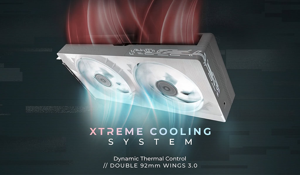 Yüksek performanslı bilgisayar soğutma sistemi, çift 92mm fan ve dinamik termal kontrol ile üstün soğutma özellikleri.