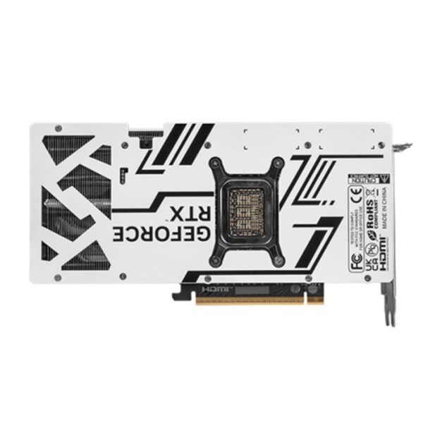 Yüksek performanslı oyun grafik kartı, beyaz ve siyah tasarım, 8GB VRAM, HDMI ve DisplayPort çıkışları ile yüksek kaliteli görseller ve akıcı oyun deneyimi sunar.