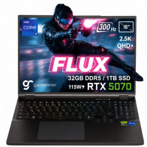 Gameraider Flux Gr16 Intel Core I9 14900hx Geforce Rtx 5070 8gb 115w 32gb Ddr5 1tb Ssd 16 Inç 2.5k Qhd+ 300hz Freedos Gaming Laptop Çanta Hediyeli 1