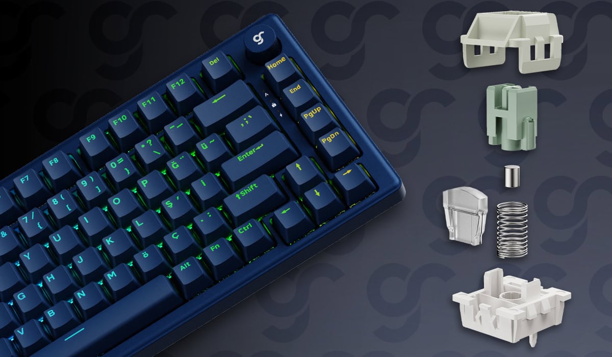Gameraider K1 He Dark Blue Kablolu Gaming Klavye H2