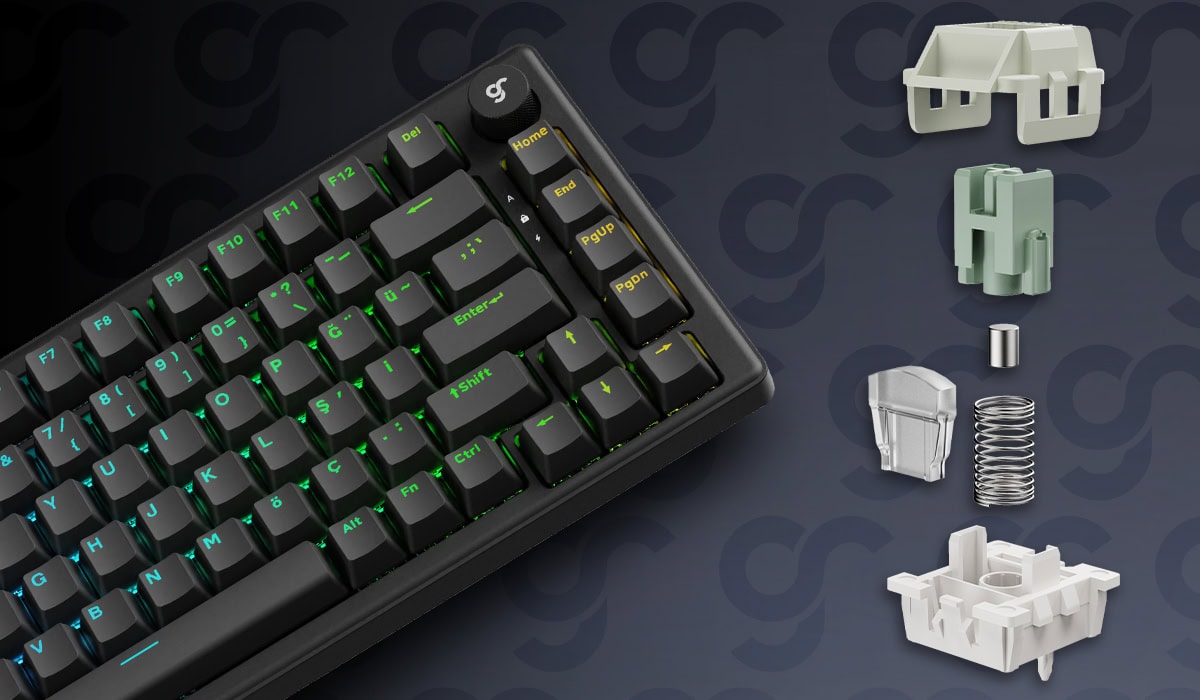 Gameraider K1 He Grey Kablolu Gaming Klavye H2