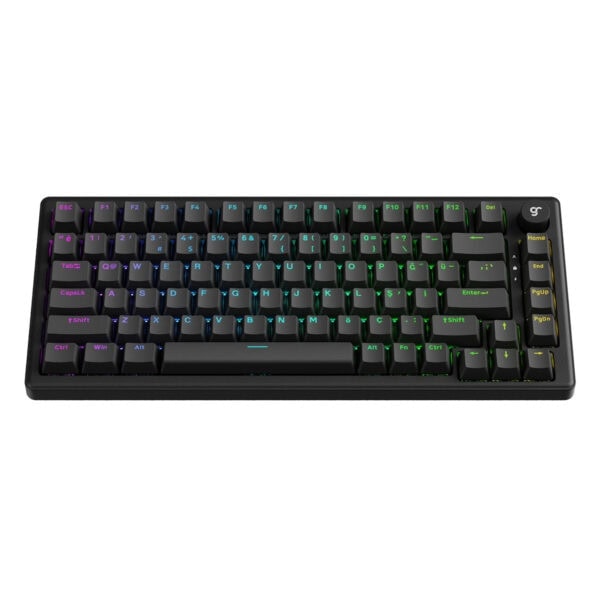 Renkli RGB arka aydınlatmalı oyun klavyesi, kompakt ve dayanıklı tasarım, Türkçe Q ve İngilizce K lavralar, masaüstü ve oyun bilgisayarları için ideal.