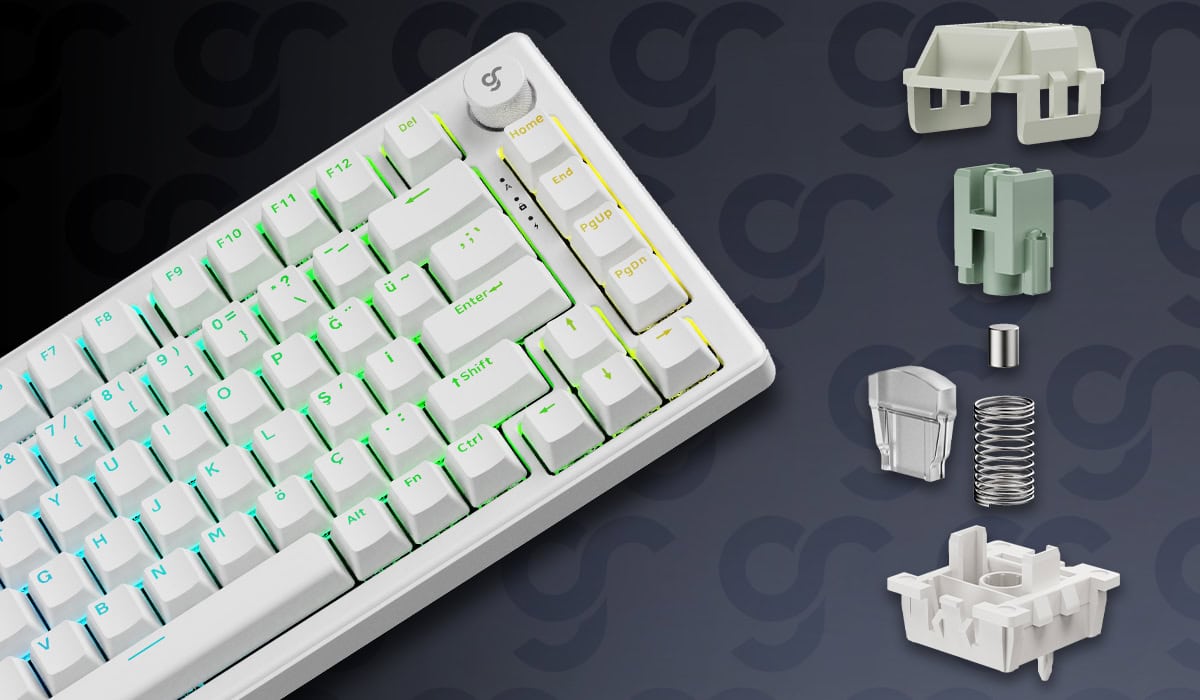 Gameraider K1 He White Kablolu Gaming Klavye H2
