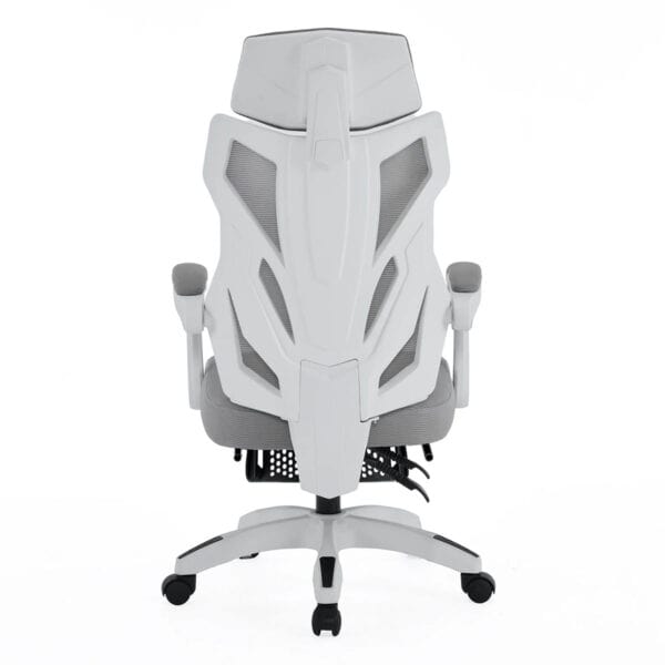 Yüksek konforlu beyaz gaming ofis sandalyesi, ergonomik tasarımı ve ayarlanabilir özellikleriyle uzun süreli oyun ve çalışma deneyimi sağlar.