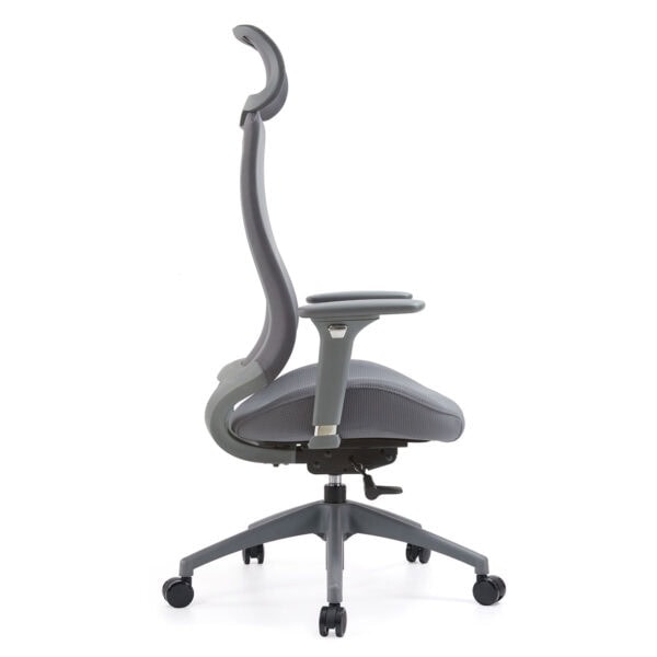 Sırt ergonomik ofis sandalyesi, yükseklik ayarlı, destekli ve hareketli tekerlekli çalışma sandalyesi, uzun saatler konforlu oturma sağlar.