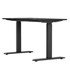 Elegant siyah bilgisayar çalışma masası, ofis veya ev kullanımı için modern tasarım ve dayanıklı yapı sunar. Ayarlanabilir yükseklik ile konforlu çalışma ortamı sağlar.