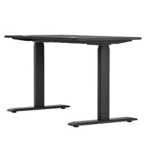 Ofis ve çalışma odası için ergonomik siyah çalışma masası, modern tasarım ve dayanıklı yapı ile ofis düzeninizi tamamlar. Sağlam ayak yapısı ve şık görünümüyle fonksiyonel kullanım sağlar.