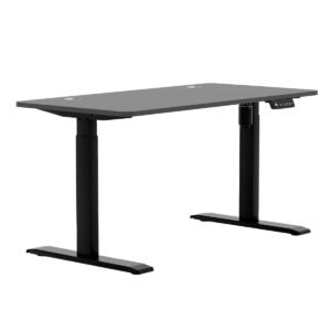 Esnek yükseklik ayarlı bilgisayar çalışma masası, modern tasarım, ergonomik ve ofis, ev ofisi ve gaming için ideal, ayarlanabilir mekanizma, dayanıklı yapı, siyah renk, geniş çalışma yüzeyi.