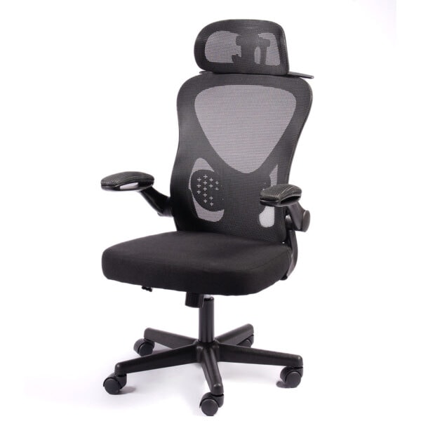 Yüksek konforlu ofis ve gaming ergonomik ofis sandalyesi, ayarlanabilir sırt ve başlık desteği, nefes alabilir mesh kumaş, dayanıklı ve şık tasarım.