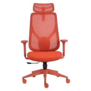 Yüksek ergonomili ofis ve oyun sandalyesi, ayarlanabilir sırt ve başlık desteği ile konforlu çalışma ortamı sağlar. Modern ve şık kırmızı tasarımıyla ofis dekorunu tamamlar.