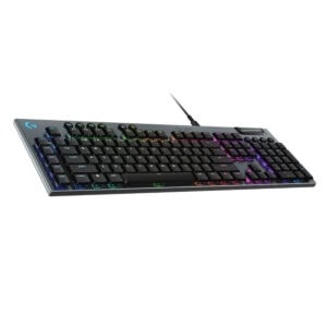 RGB aydınlatmalı oyun klavyesi, USB kablosuyla bilgisayara bağlanıyor, çok renkli ışık efektleri, dayanıklı tuşlar ve ergonomik tasarım, profesyonel oyun ve bilgisayar kullanımı için ideal.