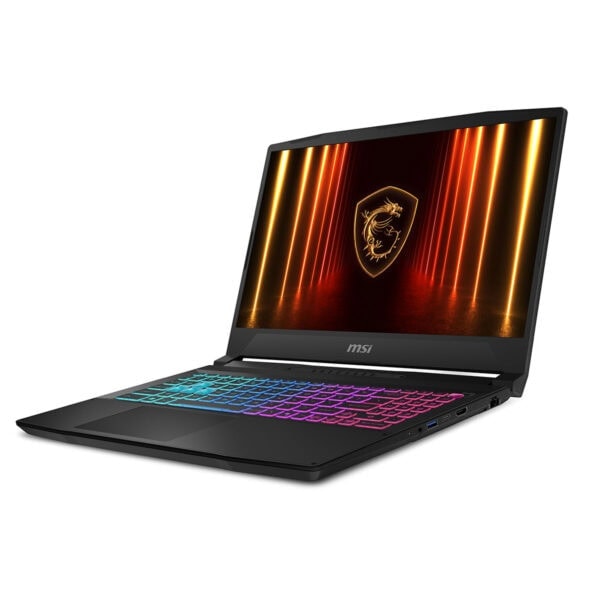 Yüksek performanslı MSI gaming laptopu, renkli RGB klavye ve hızlı ekran ile oyun için optimize edilmiştir. Güçlü donanımıyla en yeni oyunları sorunsuz oynayabilirsiniz.