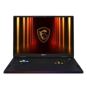 Yüksek performanslı MSI gaming dizüstü bilgisayarı, parlak RGB aydınlatmalı klavyesi ve güçlü grafik özellikleriyle oyun tutkunları için tasarlandı.