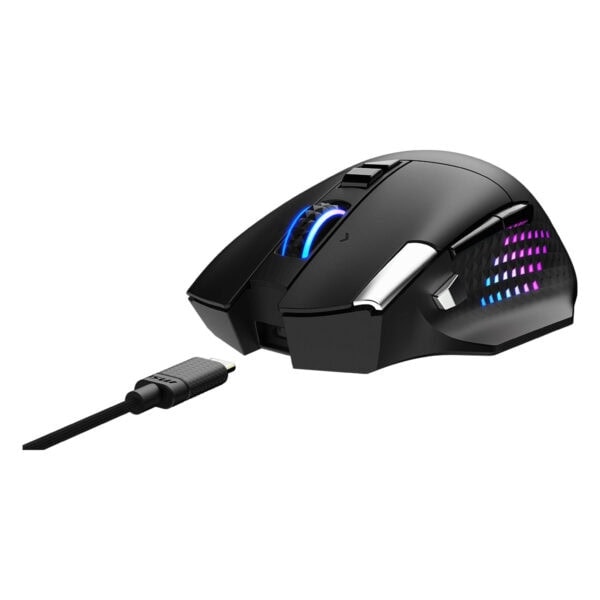 Yüksek performanslı RGB aydınlatmalı kablolu gaming mouse, ergonomik tasarım, hassas sensör ve çoklu tuş özellikleriyle profesyonel oyunlar için optimize edilmiştir.