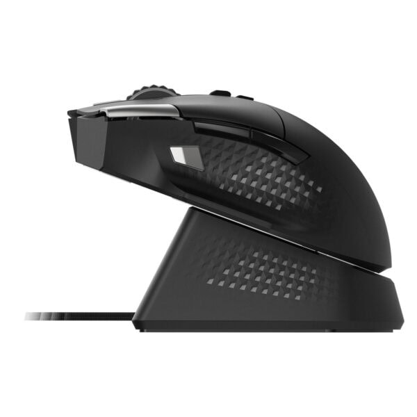 Yüksek performanslı gaming mouse ve şarj standı, ergonomik tasarım ve hassasiyetli tuşlar ile oyun deneyimini artırır. Modern ve şık görünümüyle oyuncuların favorisi.