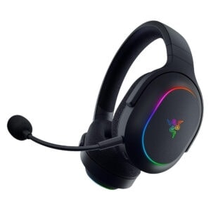 RGB aydınlatmalı Razer oyun mikrofonlu kablosuz gaming kulaklıkları, yüksek ses kalitesi ve konforlu tasarımıyla profesyonel oyuncular için ideal.