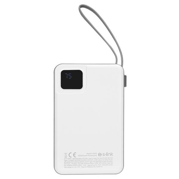 Yüksek kapasiteli taşınabilir güç bankası, LED ekran ve kablosuz şarj özelliği ile seyahat ve günlük kullanım için ideal. Güç bankası, 10000mAh kapasite ve hızlı şarj desteği sunar.
