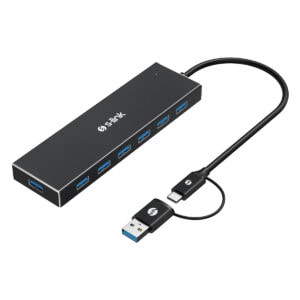 Yüksek kaliteli S-Link USB 3.0 çok portlu veri aktarım ve şarj adaptörü, bilgisayarlar ve oyun konsolları için uygun, hızlı ve güvenilir bağlantı sağlar.