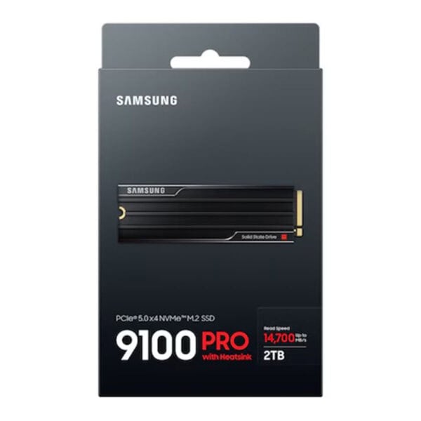 Samsung 970 PRO NVMe M.2 SSD yüksek performanslı depolama çözümü, 2TB kapasite ve 14.700 MB/s hız ile oyun ve profesyonel kullanım için ideal.