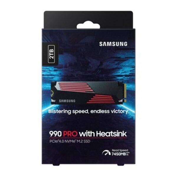 Samsung 2TB NVMe M.2 SSD oyun ve yüksek performans için hızlı depolama çözümü.