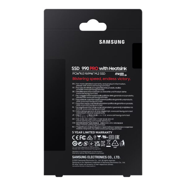 SSD 990 PRO M.2 NVMe SSD Samsung, yüksek hız ve güvenilirlik ile oyun ve yoğun veri aktarımı için ideal SSD modeli. Heatsink ile aşırı ısınmayı önler, üstün performans sağlar.