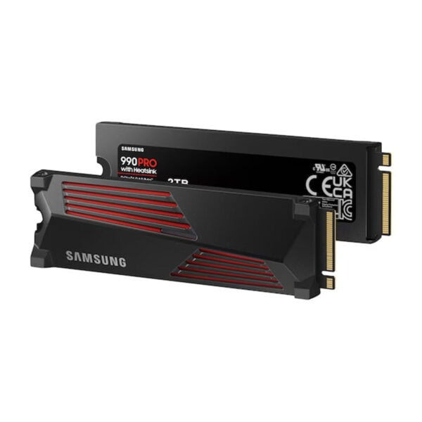 Yüksek performanslı Samsung 990 Pro NVMe M.2 SSD, yüksek hız ve güvenilirlik sunar, oyun ve profesyonel kullanım için ideal depolama çözümüdür.