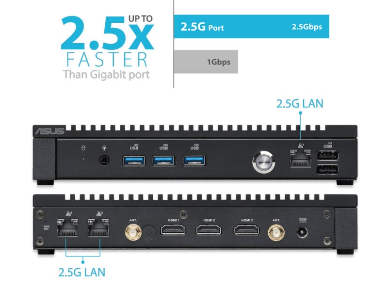 Mini PC PL64-D1 Yüksek çözünürlüklü ASUS ağ erişim cihazı, 2.5G LAN ve HDMI portlarıyla gelişmiş bağlantı özellikleri, performans odaklı ve gaming odaklı yüksek hızlı internet bağlantısı için ideal.