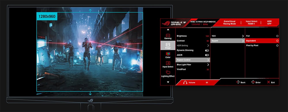 ROG Strix XG248QSG Ace ASUS ROG Strix ACE XG248QSG Gaming Monitör H11
