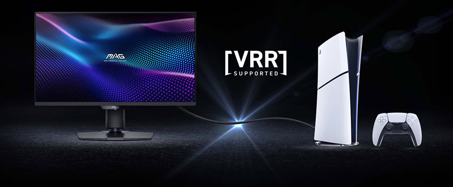 Monitör, gaming ve yüksek performanslı bilgisayar oyunları için uygun, HDR ve VRR destekli modern oyun monitörü. PS5, Xbox Series X uyumlu, profesyonel ve eğlence odaklı tasarım.