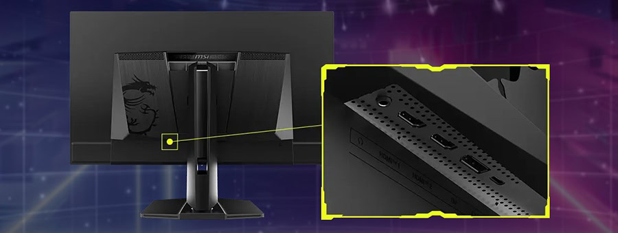 23. Yenilenen MSI monitör arka panel bağlantı noktaları, yüksek performans ve geniş bağlantı seçenekleri sunuyor.